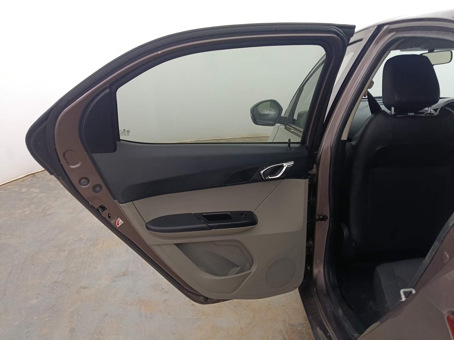 Used 2019 Tata Tiago Revotron XZA Petrol Automatic interior LEFT REAR DOOR OPEN VIEW