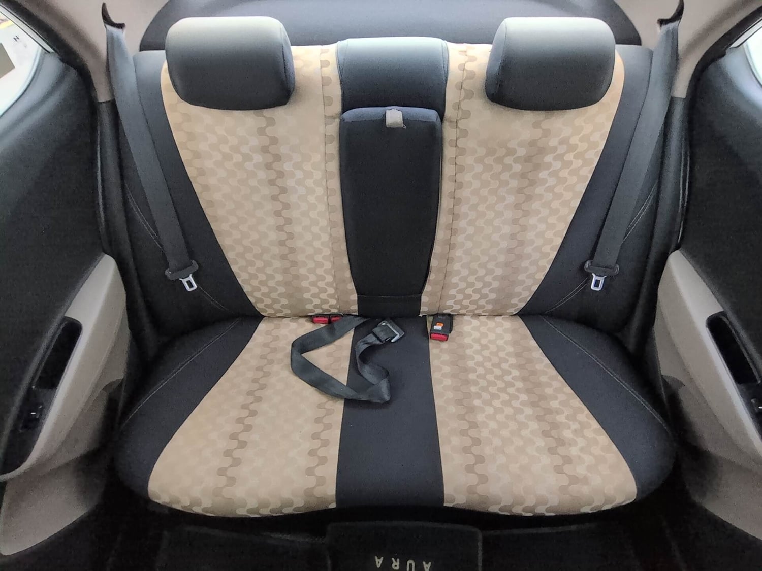 Used 2017 Hyundai Xcent SX Petrol Manual interior REAR SEAT CONDITION VIEW