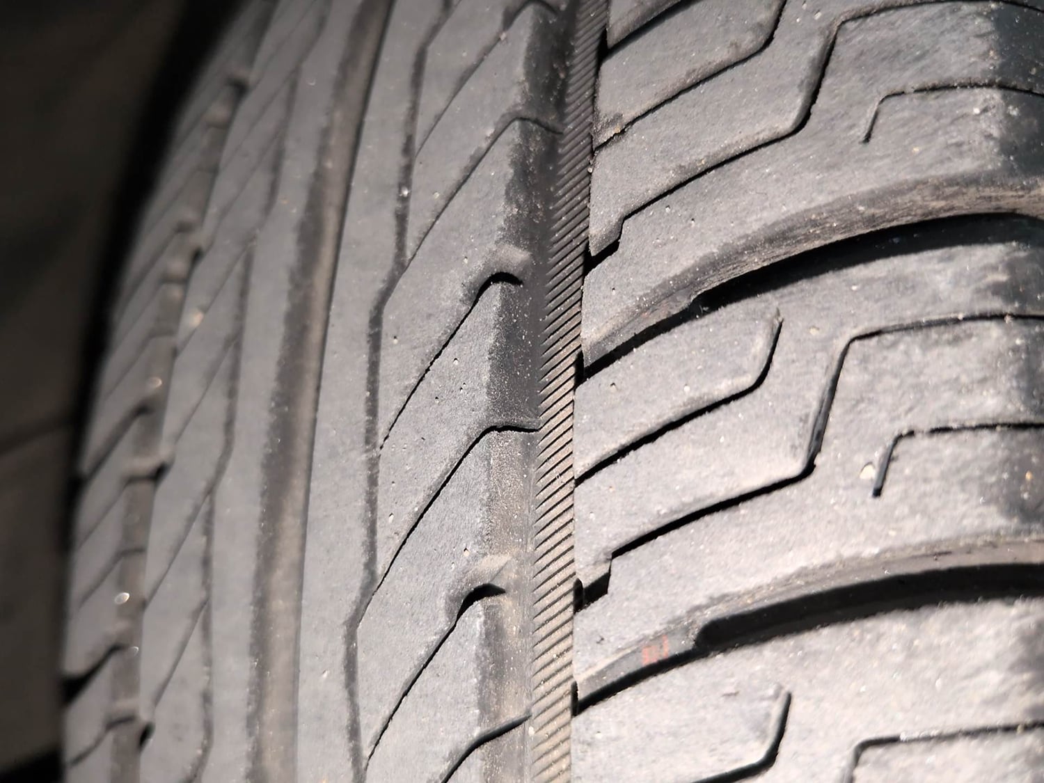 Used 2019 Datsun GO T(O) Petrol Manual tyres LEFT FRONT TYRE TREAD VIEW