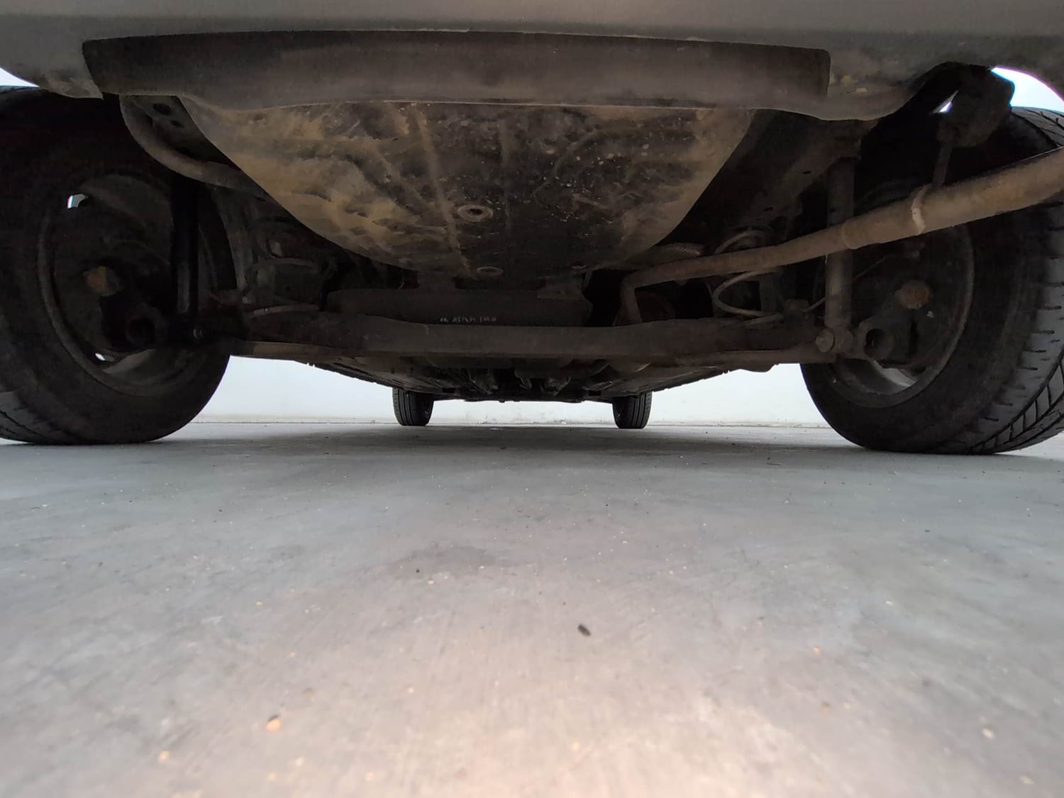 Used 2019 Datsun GO T(O) Petrol Manual extra REAR UNDERBODY VIEW (TAKEN FROM REAR)