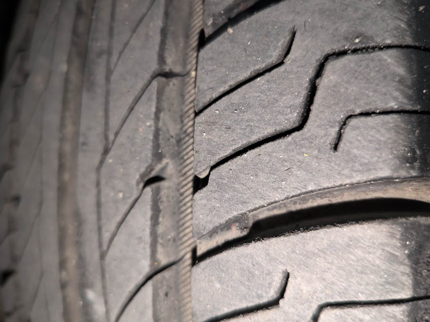 Used 2019 Datsun GO T(O) Petrol Manual tyres RIGHT FRONT TYRE TREAD VIEW