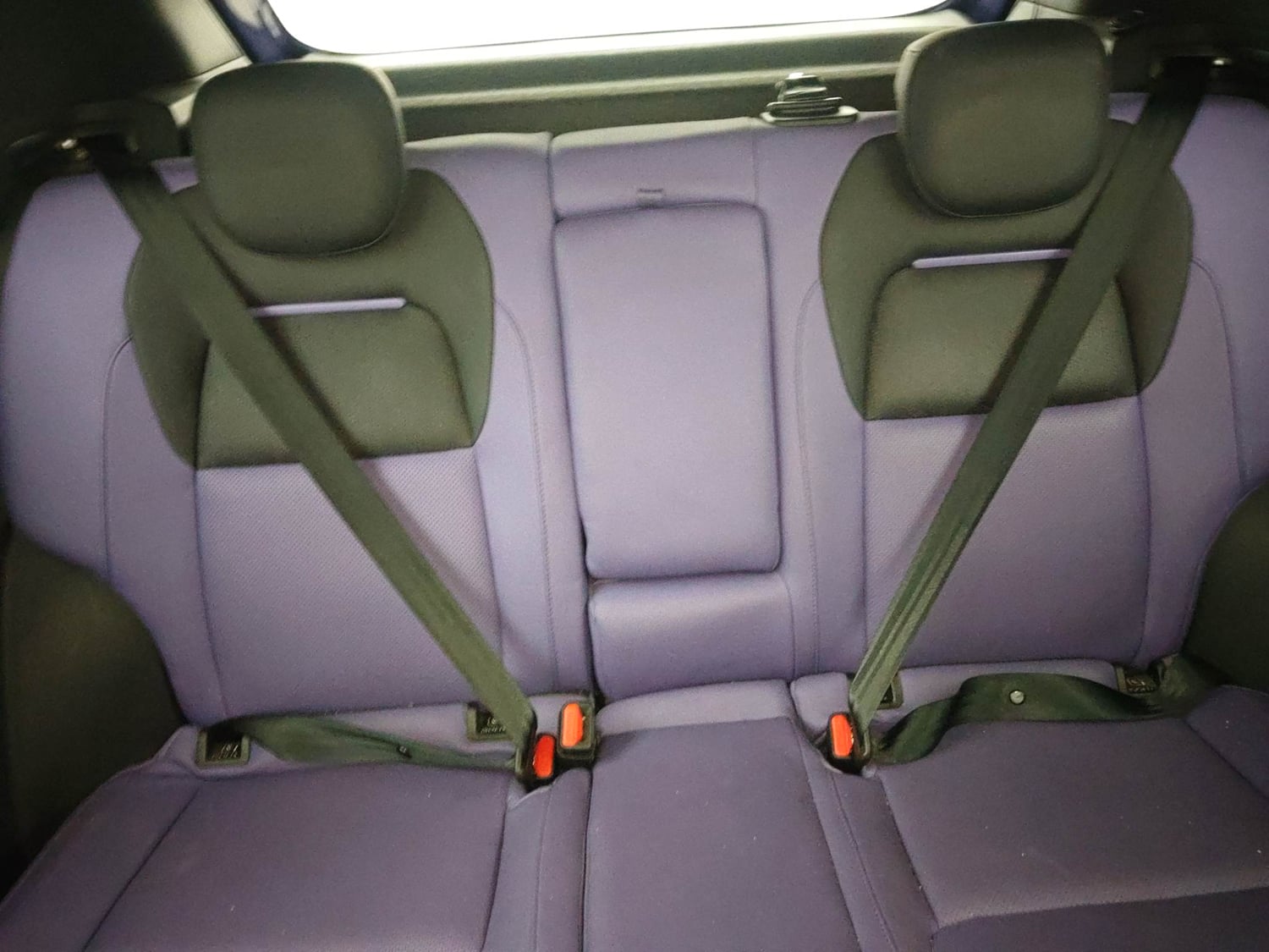 Used 2024 Tata Nexon Fearless Plus S Purple 1.5 Revotorq Diesel 6AMT Dual Tone Diesel Automatic interior REAR SEAT CONDITION VIEW