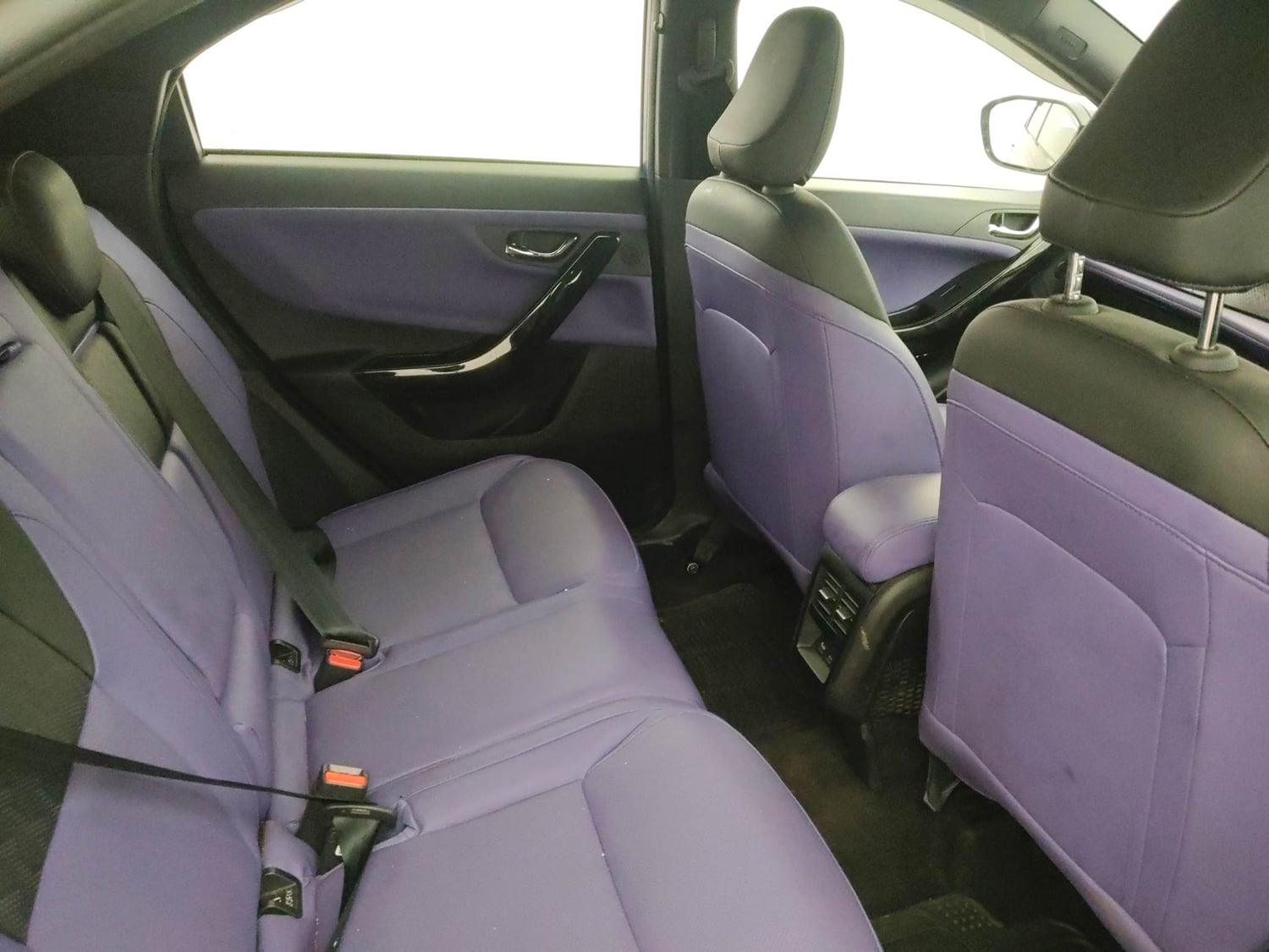 Used 2024 Tata Nexon Fearless Plus S Purple 1.5 Revotorq Diesel 6AMT Dual Tone Diesel Automatic interior RIGHT SIDE REAR DOOR CABIN VIEW