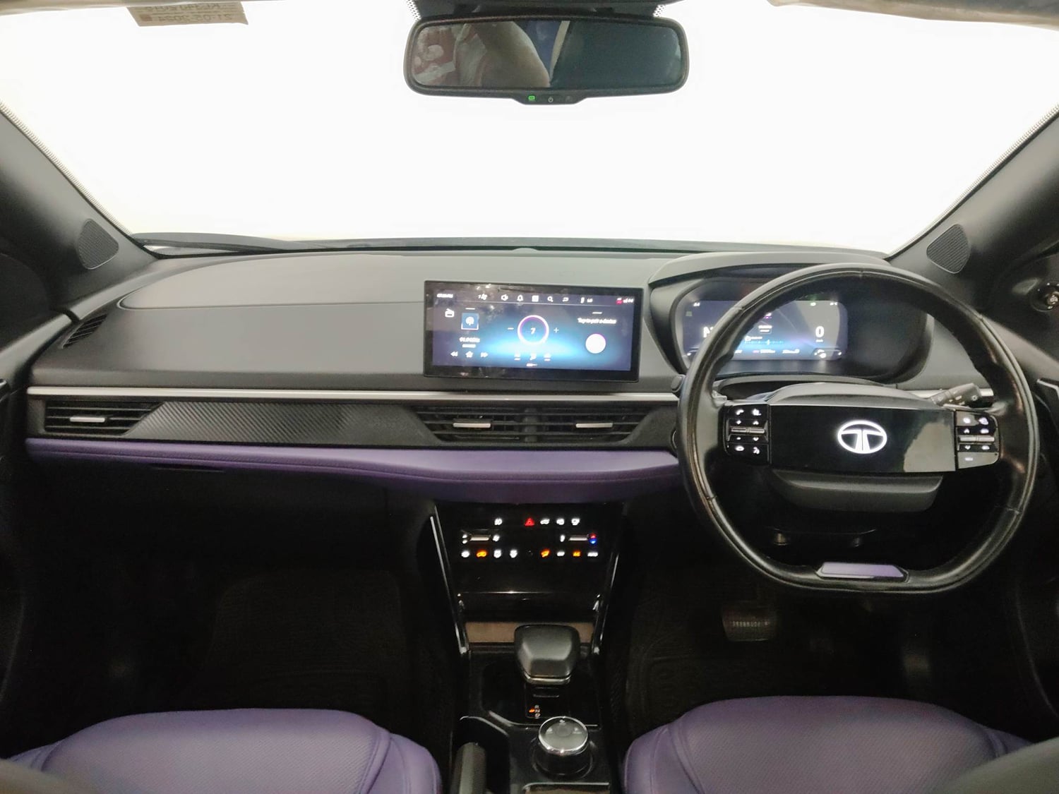 Used 2024 Tata Nexon Fearless Plus S Purple 1.5 Revotorq Diesel 6AMT Dual Tone Diesel Automatic interior DASHBOARD VIEW