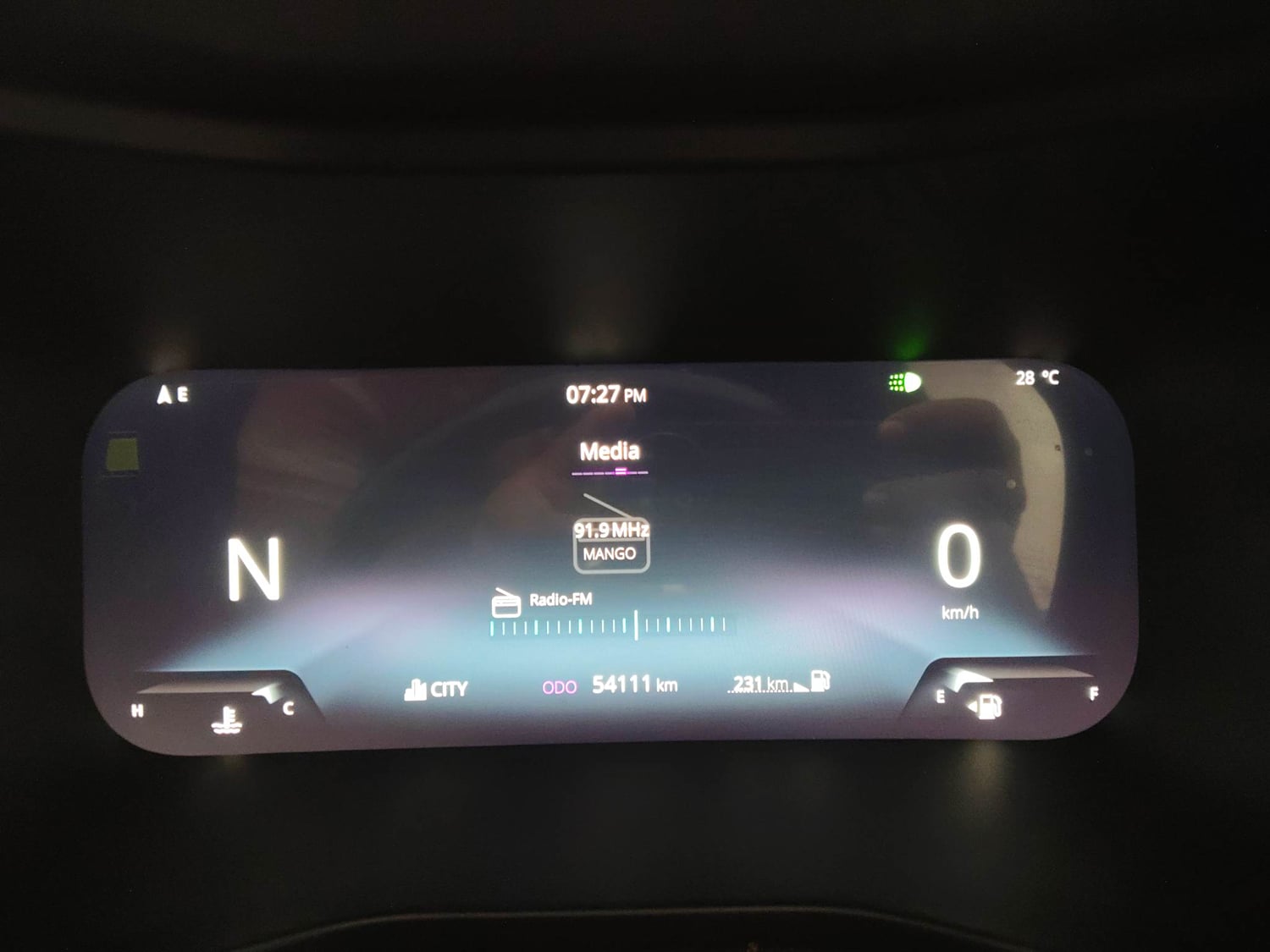 Used 2024 Tata Nexon Fearless Plus S Purple 1.5 Revotorq Diesel 6AMT Dual Tone Diesel Automatic interior CLUSTERMETER VIEW