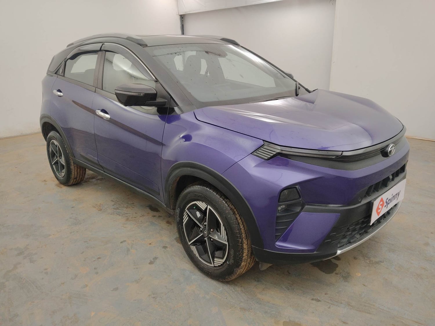 Used 2024 Tata Nexon Fearless Plus S Purple 1.5 Revotorq Diesel 6AMT Dual Tone Diesel Automatic exterior RIGHT FRONT CORNER VIEW