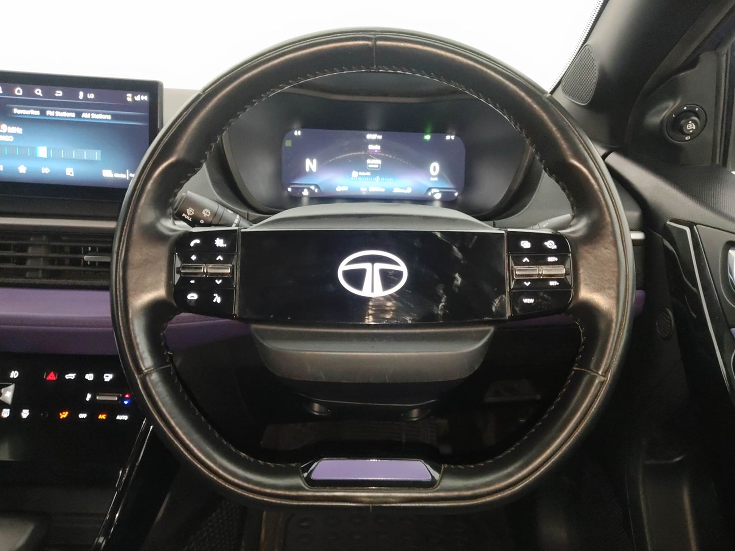 Used 2024 Tata Nexon Fearless Plus S Purple 1.5 Revotorq Diesel 6AMT Dual Tone Diesel Automatic interior STEERING VIEW