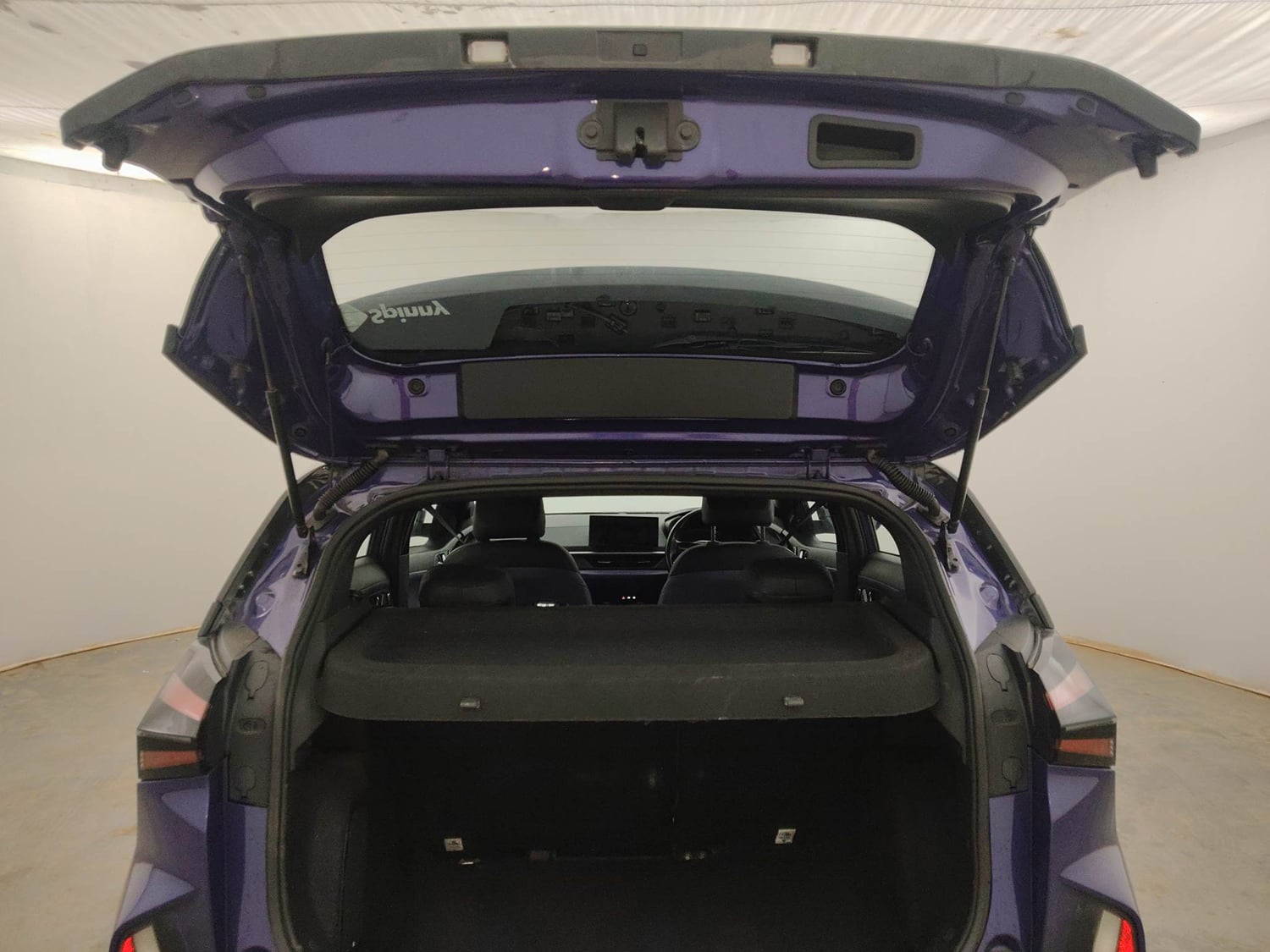 Used 2024 Tata Nexon Fearless Plus S Purple 1.5 Revotorq Diesel 6AMT Dual Tone Diesel Automatic interior DICKY DOOR OPEN VIEW