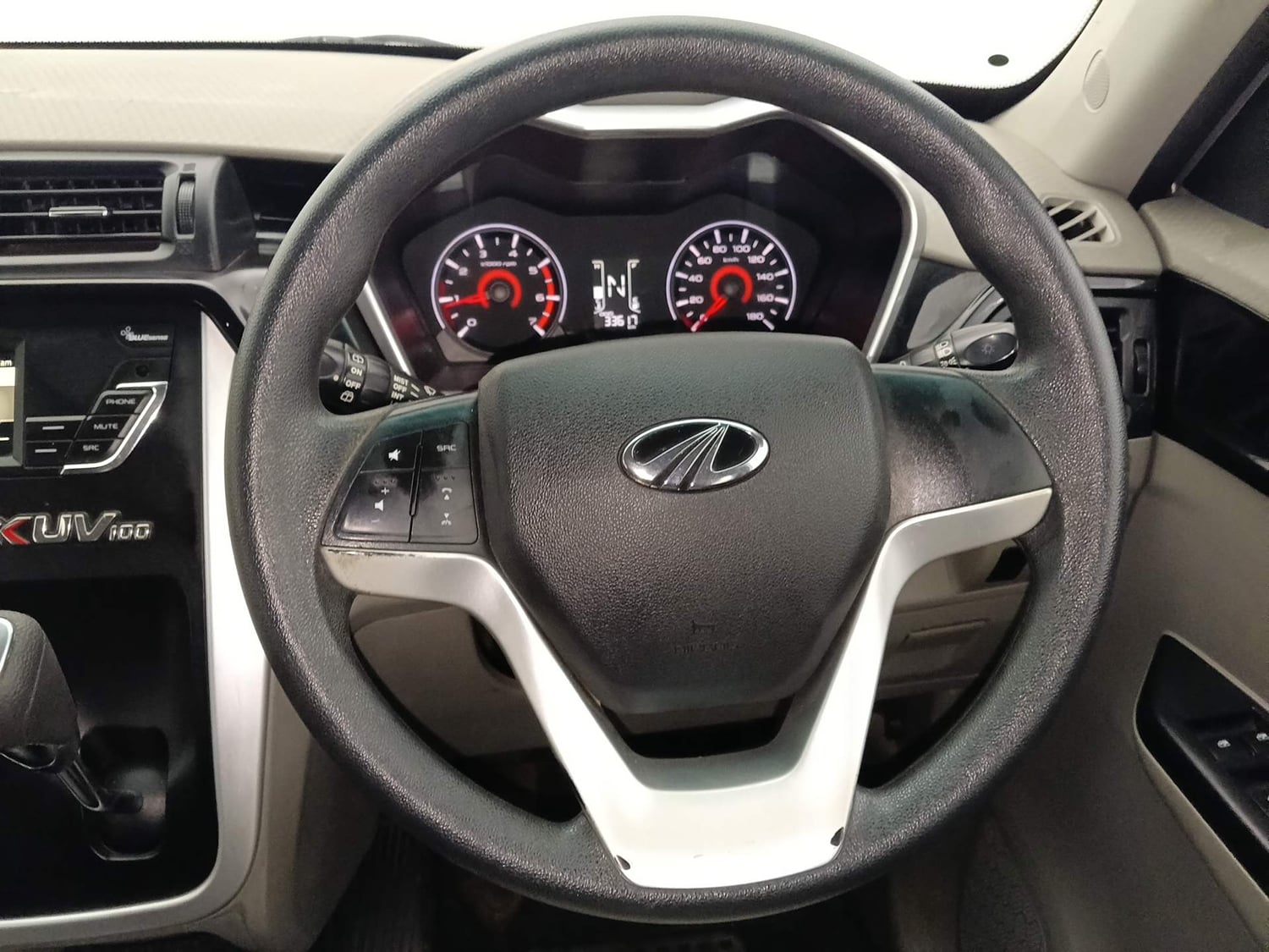 Used 2017 Mahindra KUV100 K8 6 STR Petrol Manual interior STEERING VIEW