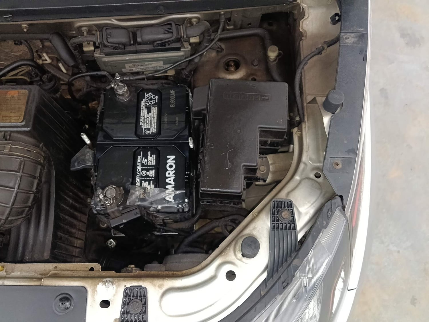 Used 2017 Mahindra KUV100 K8 6 STR Petrol Manual engine ENGINE LEFT SIDE VIEW