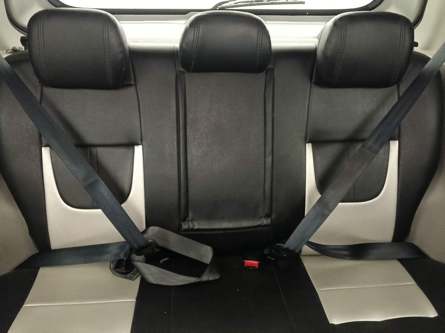 Used 2017 Mahindra KUV100 K8 6 STR Petrol Manual interior REAR SEAT CONDITION VIEW