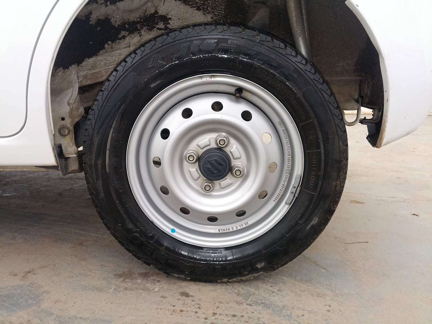 Used 2023 Maruti Suzuki Alto K10 LXi Petrol Manual tyres LEFT REAR TYRE RIM VIEW