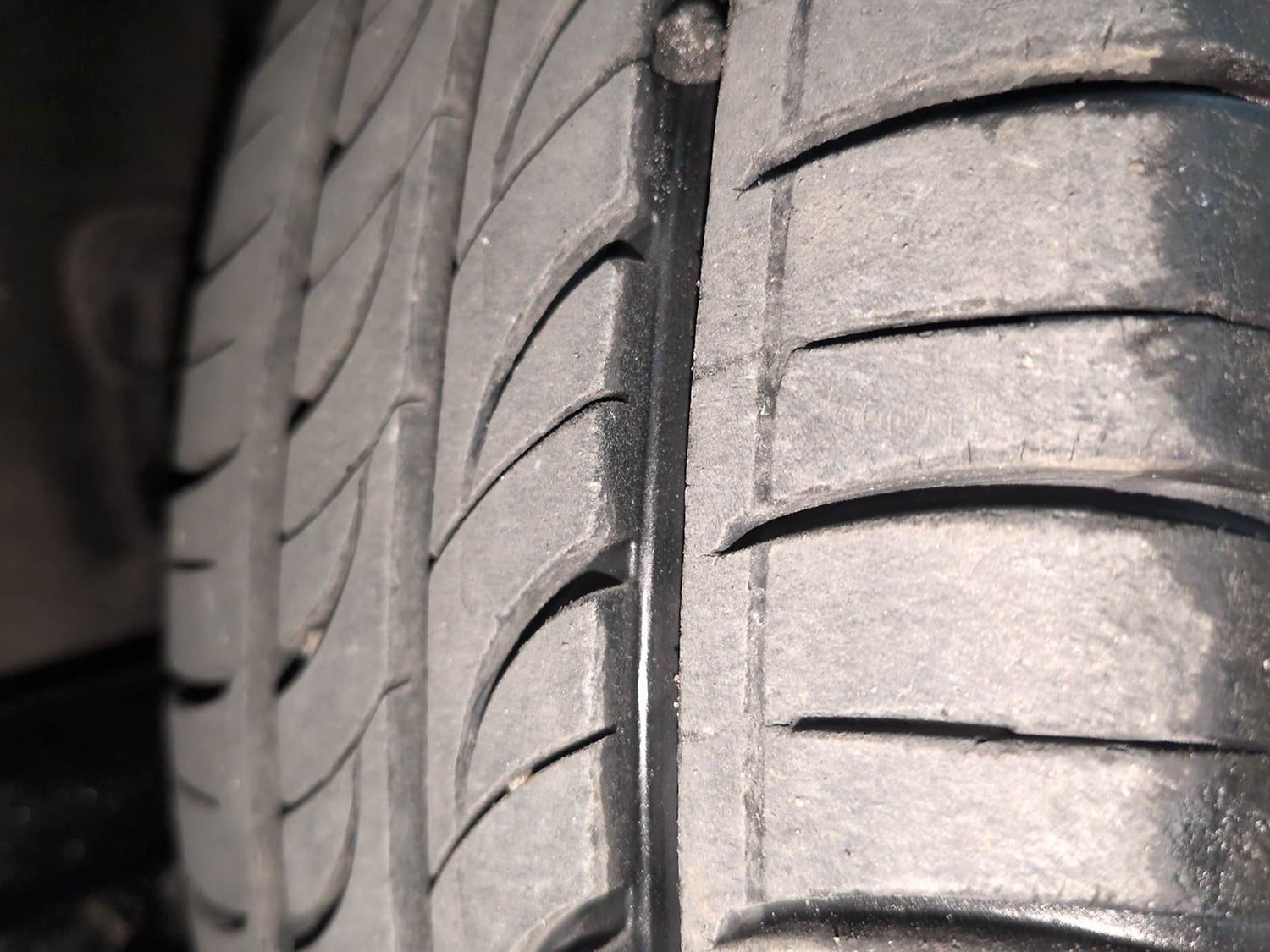 Used 2016 Hyundai Xcent S 1.2 Petrol Manual tyres RIGHT FRONT TYRE TREAD VIEW
