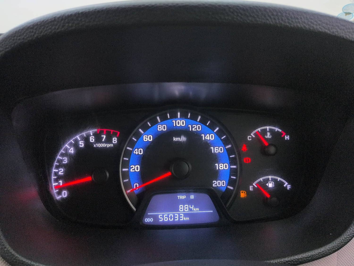 Used 2016 Hyundai Xcent S 1.2 Petrol Manual interior CLUSTERMETER VIEW