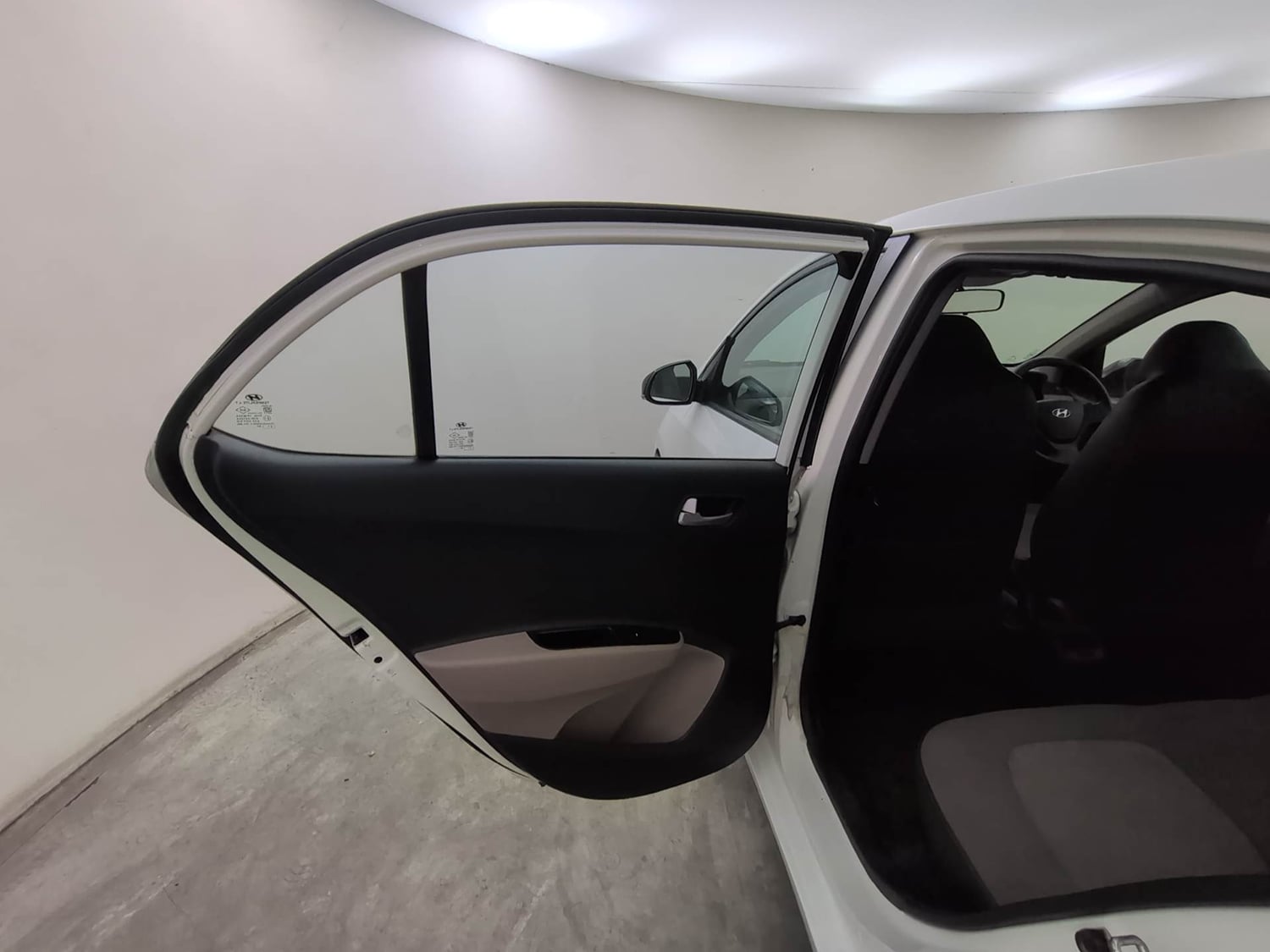 Used 2016 Hyundai Xcent S 1.2 Petrol Manual interior LEFT REAR DOOR OPEN VIEW