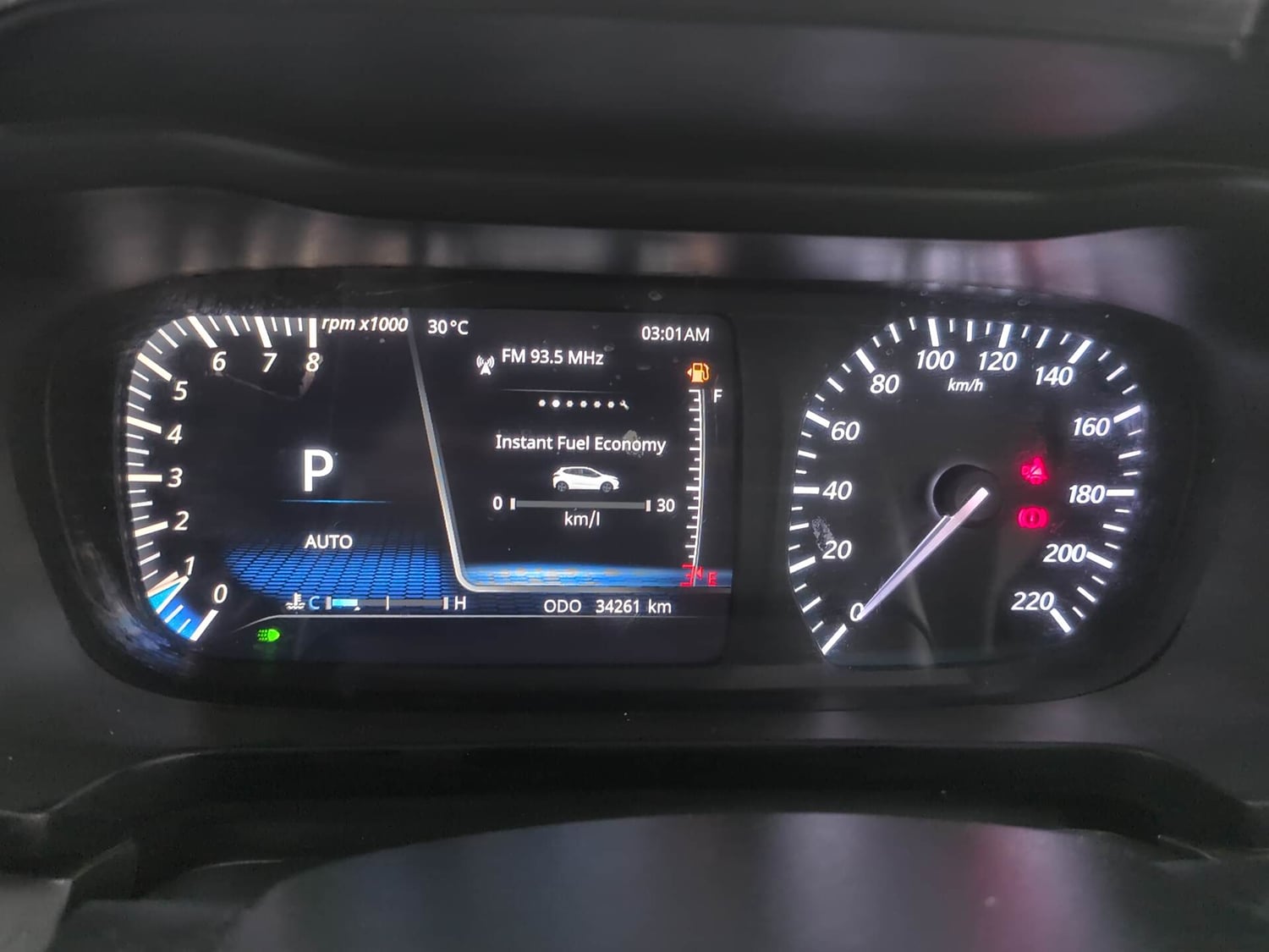 Used 2023 Tata Altroz XZA Petrol Petrol Automatic interior CLUSTERMETER VIEW