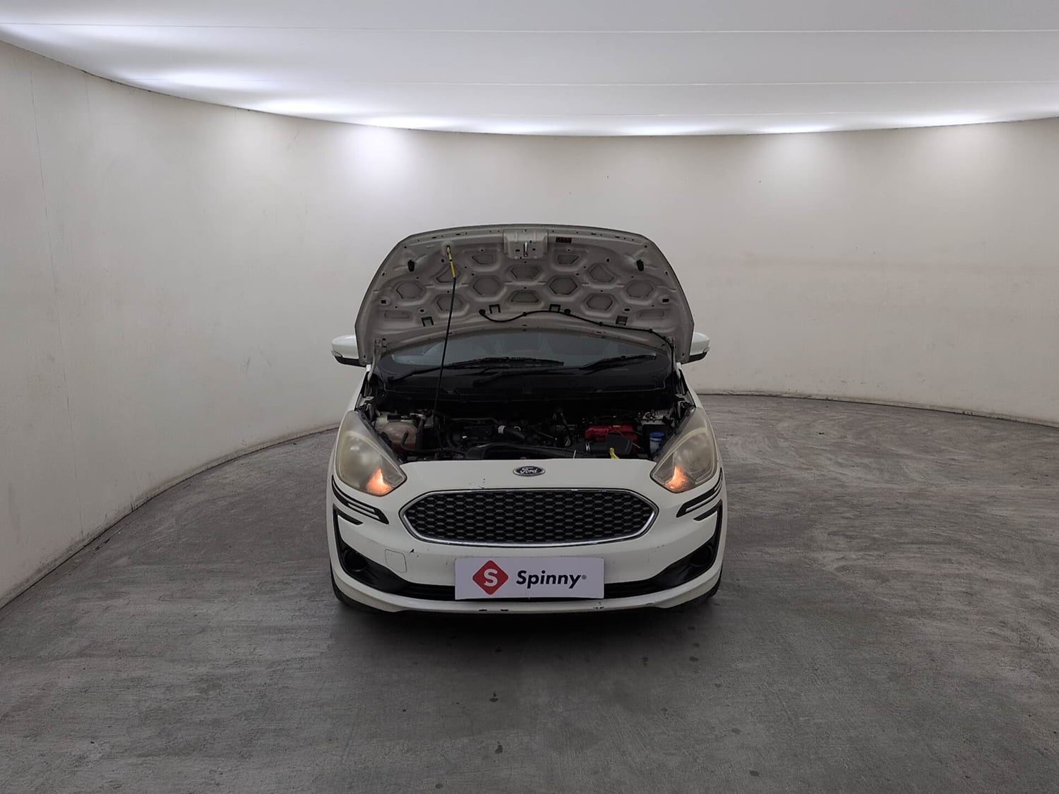 Used 2021 Ford Figo Titanium 1.2 Ti-VCT MT Petrol Manual engine ENGINE & BONNET OPEN FRONT VIEW