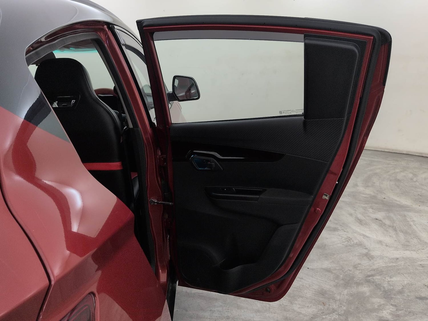 Used 2017 Mahindra KUV100 K8 6 STR Dual Tone Petrol Manual interior RIGHT REAR DOOR OPEN VIEW
