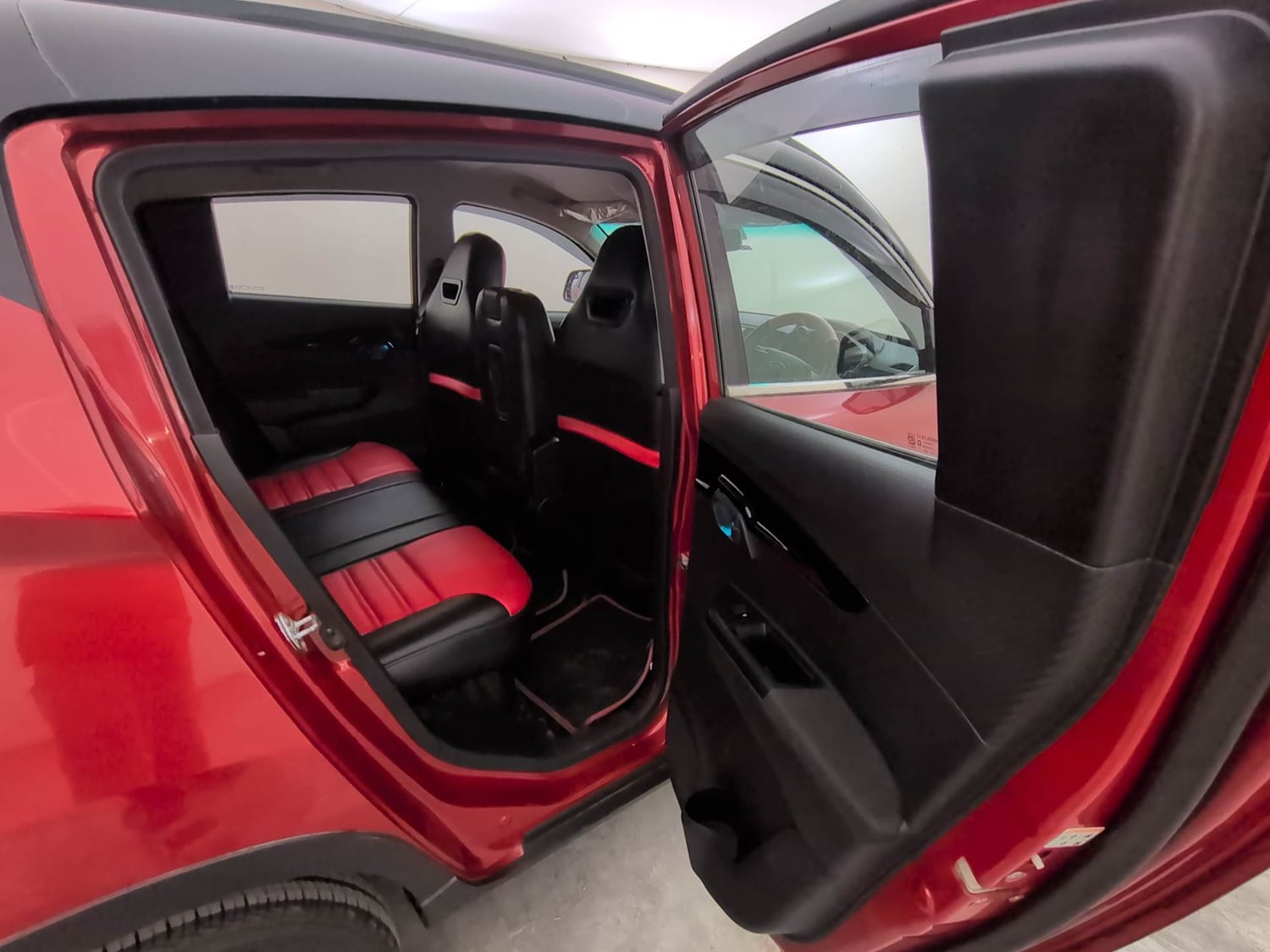 Used 2017 Mahindra KUV100 K8 6 STR Dual Tone Petrol Manual interior RIGHT SIDE REAR DOOR CABIN VIEW