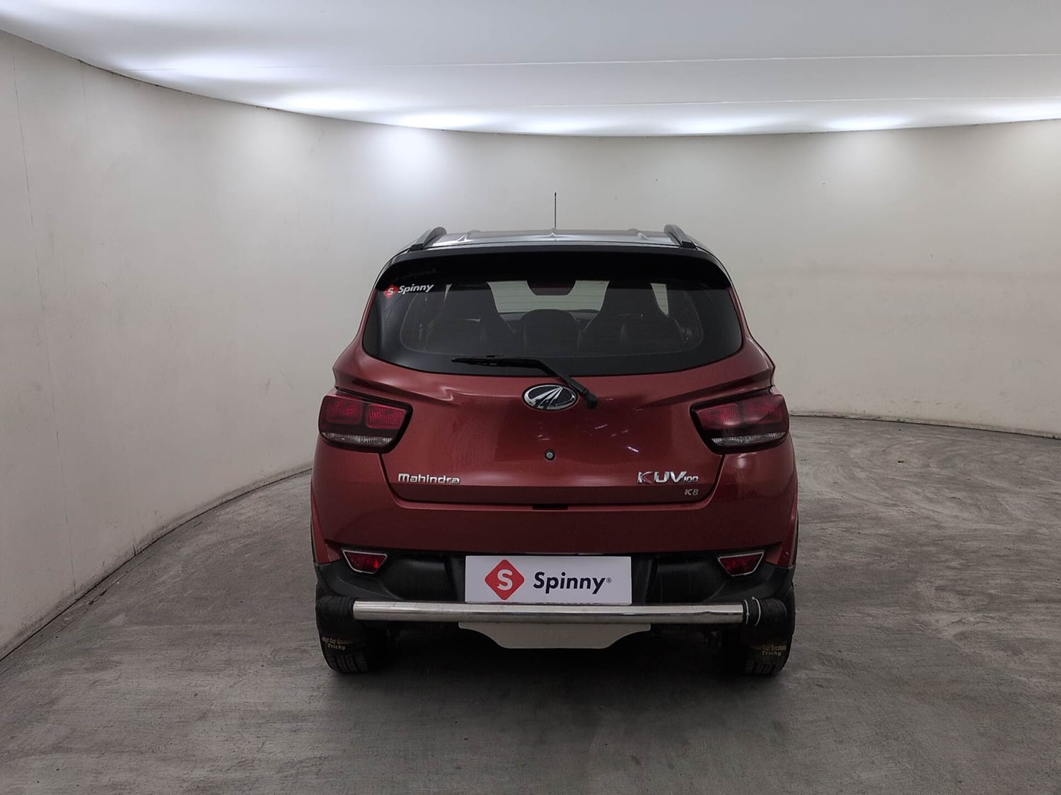 Used 2017 Mahindra KUV100 K8 6 STR Dual Tone Petrol Manual exterior BACK VIEW