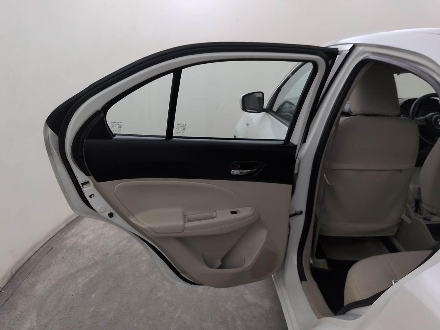 Used 2018 Maruti Suzuki Dzire VXi AMT Petrol Automatic interior LEFT REAR DOOR OPEN VIEW